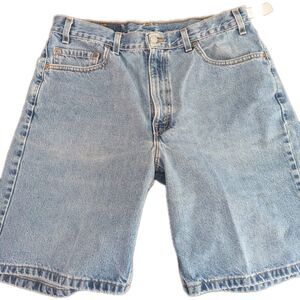 Vintage Levis 550 Shorts Mens 36 Blue Jean Denim Jorts Relaxed Loose Skater Y2K